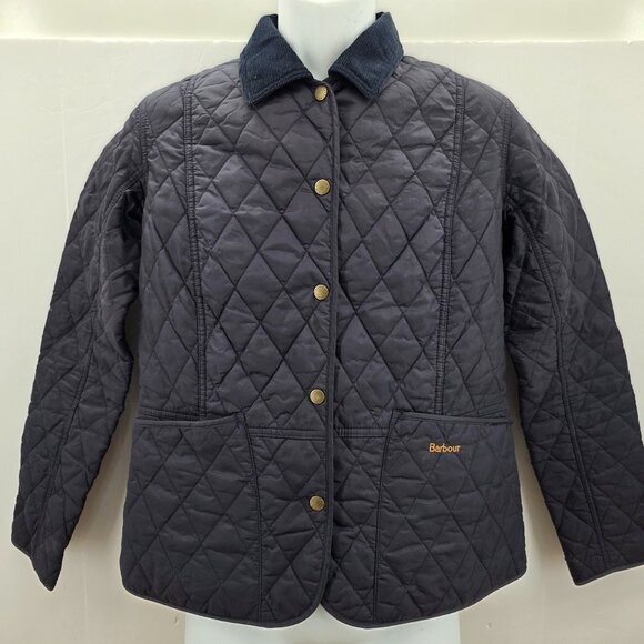 Barbour Jackets & Blazers - Barbour Women’s Blue Modern Liddesdale Quilted Coat Jacket Size 12